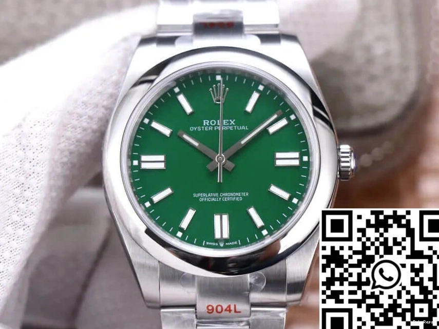 Oyster Rolex EW 41MM Green Dial Factory Perpetual M124300-0005 0123